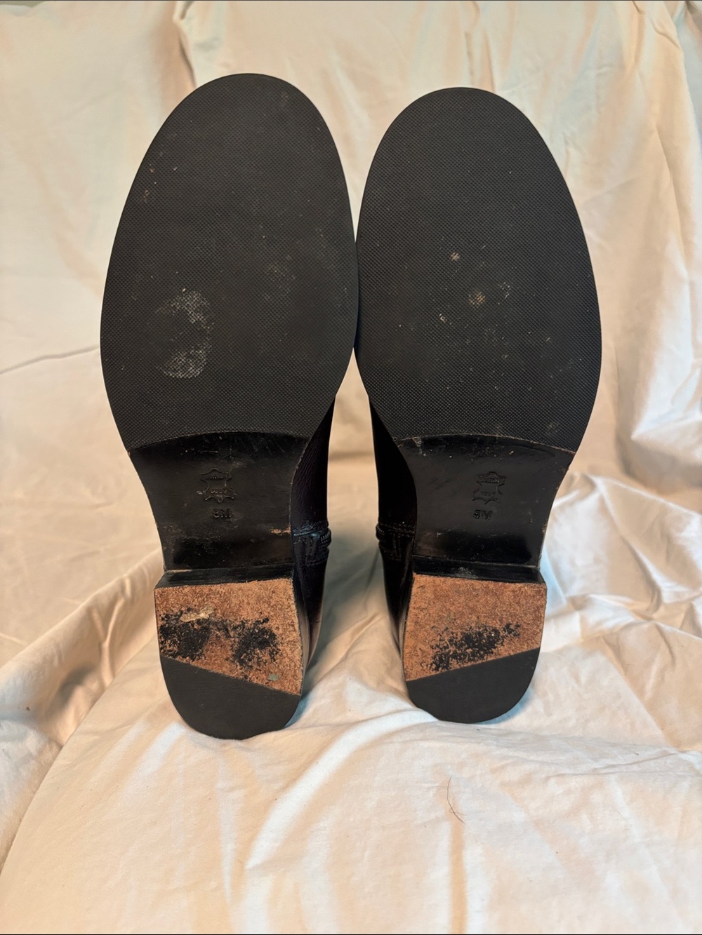 Tory Burch Black Leather Knee-High Zip Boots - Picture 5 of 6